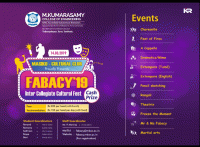 FABACY 19 Cultural Festival Poster